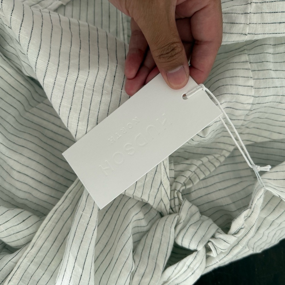 Hudson North White Striped Dress - Picture 9 of 9